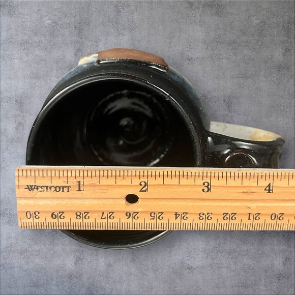 J Rae Studio Pottery Missouri State Coffee Mug Cup Drip Glazed Stoneware 12oz - Picture 8 of 12